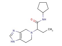 N-cyclopentyl-2-(1,4,6,7-tetrahydro-5H-imidazo[4,5-c]pyridin-5-yl)butanamide