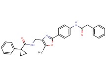 N-[(5-methyl-2-{4-[(phenylacetyl)amino]phenyl}-1,3-oxazol-4-yl)methyl]-1-phenylcyclopropanecarboxamide