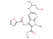 methyl 3-(2-furoylamino)-5-[(3-hydroxy-1-methylpropyl)amino]-1-methyl-1H-pyrrolo[2,3-b]pyridine-2-carboxylate