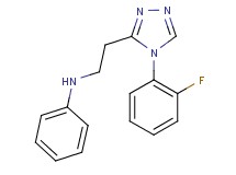 N-{2-[4-(2-fluorophenyl)-4H-1,2,4-triazol-3-yl]ethyl}aniline