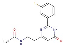 N-{2-[2-(3-fluorophenyl)-6-oxo-1,6-dihydropyrimidin-4-yl]ethyl}acetamide
