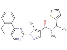 1-(5,6-dihydrobenzo[h]quinazolin-2-yl)-N,5-dimethyl-N-[1-(2-thienyl)ethyl]-1H-pyrazole-4-carboxamide