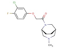 (1S*,5R*)-6-[(3-chloro-4-fluorophenoxy)acetyl]-3-methyl-3,6-diazabicyclo[3.2.2]nonane
