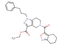 ethyl 1-(3-phenylpropyl)-5-(4,5,6,7-tetrahydro-2,1-benzisoxazol-3-ylcarbonyl)-4,5,6,7-tetrahydro-1H-pyrazolo[4,3-c]pyridine-3-carboxylate