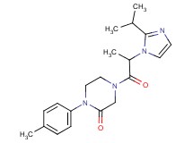 4-[2-(2-isopropyl-1H-imidazol-1-yl)propanoyl]-1-(4-methylphenyl)-2-piperazinone