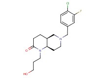 (4aS*,8aR*)-6-(4-chloro-3-fluorobenzyl)-1-(3-hydroxypropyl)octahydro-1,6-naphthyridin-2(1H)-one