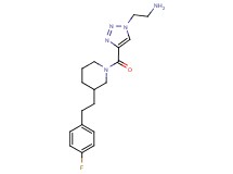 {2-[4-({3-[2-(4-fluorophenyl)ethyl]-1-piperidinyl}carbonyl)-1H-1,2,3-triazol-1-yl]ethyl}amine hydrochloride