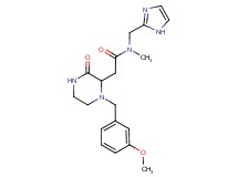 N-(1H-imidazol-2-ylmethyl)-2-[1-(3-methoxybenzyl)-3-oxo-2-piperazinyl]-N-methylacetamide