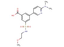 3-[6-(dimethylamino)pyridin-3-yl]-5-{[(2-methoxyethyl)amino]sulfonyl}benzoic acid