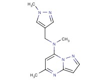 N,5-dimethyl-N-[(1-methyl-1H-pyrazol-4-yl)methyl]pyrazolo[1,5-a]pyrimidin-7-amine
