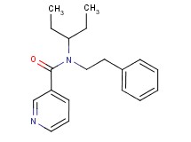 N-(1-ethylpropyl)-N-(2-phenylethyl)nicotinamide