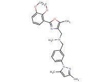 1-[2-(2,3-dimethoxyphenyl)-5-methyl-1,3-oxazol-4-yl]-N-[3-(3,5-dimethyl-1H-pyrazol-1-yl)benzyl]-N-methylmethanamine