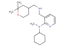 N-cyclohexyl-3-({[(2,2-dimethyltetrahydro-2H-pyran-4-yl)methyl]amino}methyl)-N-methyl-2-pyridinamine