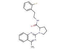 N-[2-(2-fluorophenyl)ethyl]-1-(4-methyl-2-quinazolinyl)prolinamide