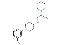 1-(3-methylphenyl)-N-(2-morpholin-4-ylpropyl)piperidin-4-amine