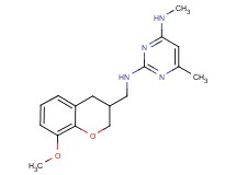 N~2~-[(8-methoxy-3,4-dihydro-2H-chromen-3-yl)methyl]-N~4~,6-dimethylpyrimidine-2,4-diamine