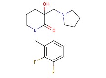 1-(2,3-difluorobenzyl)-3-hydroxy-3-(1-pyrrolidinylmethyl)-2-piperidinone
