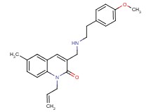 1-allyl-3-({[2-(4-methoxyphenyl)ethyl]amino}methyl)-6-methyl-2(1H)-quinolinone