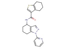 N-[1-(2-pyridinyl)-4,5,6,7-tetrahydro-1H-indazol-4-yl]-4,5,6,7-tetrahydro-1-benzothiophene-3-carboxamide