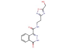 N-{2-[5-(hydroxymethyl)-1,2,4-oxadiazol-3-yl]ethyl}-4-oxo-3,4-dihydrophthalazine-1-carboxamide