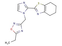 2-{1-[(5-ethyl-1,2,4-oxadiazol-3-yl)methyl]-1H-imidazol-2-yl}-4,5,6,7-tetrahydro-1,3-benzothiazole