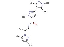 N-[2-(3,5-dimethyl-1H-pyrazol-1-yl)propyl]-1,1',3',5'-tetramethyl-1H,1'H-3,4'-bipyrazole-5-carboxamide