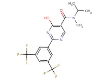 2-[3,5-bis(trifluoromethyl)phenyl]-4-hydroxy-N-isopropyl-N-methylpyrimidine-5-carboxamide