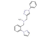 N-methyl-1-(1-phenyl-1H-1,2,3-triazol-4-yl)-N-[2-(1H-pyrazol-1-yl)benzyl]methanamine