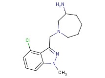 1-[(4-chloro-1-methyl-1H-indazol-3-yl)methyl]-3-azepanamine dihydrochloride