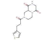 8-[3-(3-thienyl)propanoyl]tetrahydro-2H-pyrazino[1,2-a]pyrazine-1,4(3H,6H)-dione