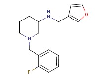 1-(2-fluorobenzyl)-N-(3-furylmethyl)-3-piperidinamine