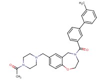 7-[(4-acetyl-1-piperazinyl)methyl]-4-[(3'-methyl-3-biphenylyl)carbonyl]-2,3,4,5-tetrahydro-1,4-benzoxazepine