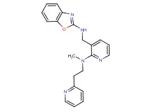 N-[(2-{methyl[2-(2-pyridinyl)ethyl]amino}-3-pyridinyl)methyl]-1,3-benzoxazol-2-amine