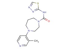 4-(3-methylpyridin-4-yl)-N-1,3,4-thiadiazol-2-yl-1,4-diazepane-1-carboxamide