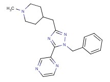 2-{1-benzyl-3-[(1-methylpiperidin-4-yl)methyl]-1H-1,2,4-triazol-5-yl}pyrazine