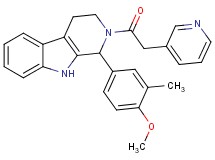 1-(4-methoxy-3-methylphenyl)-2-(3-pyridinylacetyl)-2,3,4,9-tetrahydro-1H-beta-carboline