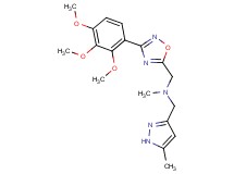 N-methyl-1-(5-methyl-1H-pyrazol-3-yl)-N-{[3-(2,3,4-trimethoxyphenyl)-1,2,4-oxadiazol-5-yl]methyl}methanamine