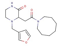 3-[2-(1-azocanyl)-2-oxoethyl]-4-(3-furylmethyl)-2-piperazinone