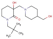 1-(2,2-dimethylpropyl)-3-hydroxy-3-{[4-(hydroxymethyl)-1-piperidinyl]methyl}-2-piperidinone