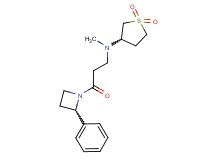 N-methyl-N-[3-oxo-3-(2-phenyl-1-azetidinyl)propyl]tetrahydro-3-thiophenamine 1,1-dioxide trifluoroacetate