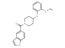 1-(1-benzofuran-5-ylcarbonyl)-4-(2-methoxyphenoxy)piperidine