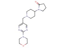 1-{1-[(2-morpholin-4-ylpyrimidin-5-yl)methyl]piperidin-4-yl}pyrrolidin-2-one
