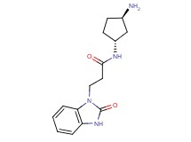 N-[rel-(1R,3R)-3-aminocyclopentyl]-3-(2-oxo-2,3-dihydro-1H-benzimidazol-1-yl)propanamide hydrochloride