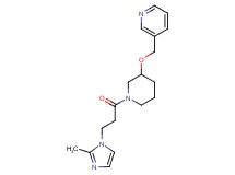 3-[({1-[3-(2-methyl-1H-imidazol-1-yl)propanoyl]-3-piperidinyl}oxy)methyl]pyridine