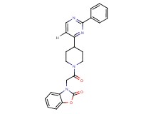 3-{2-oxo-2-[4-(2-phenyl-4-pyrimidinyl)-1-piperidinyl]ethyl}-1,3-benzoxazol-2(3H)-one