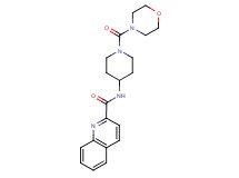 N-[1-(morpholin-4-ylcarbonyl)piperidin-4-yl]quinoline-2-carboxamide