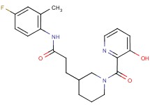 N-(4-fluoro-2-methylphenyl)-3-{1-[(3-hydroxypyridin-2-yl)carbonyl]piperidin-3-yl}propanamide