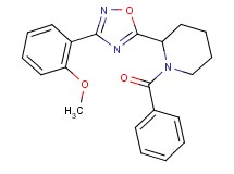 1-benzoyl-2-[3-(2-methoxyphenyl)-1,2,4-oxadiazol-5-yl]piperidine