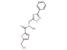 5-(hydroxymethyl)-N-methyl-N-[(3-phenyl-1,2,4-oxadiazol-5-yl)methyl]-2-furamide