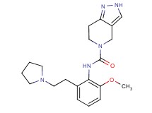 N-[2-methoxy-6-(2-pyrrolidin-1-ylethyl)phenyl]-2,4,6,7-tetrahydro-5H-pyrazolo[4,3-c]pyridine-5-carboxamide